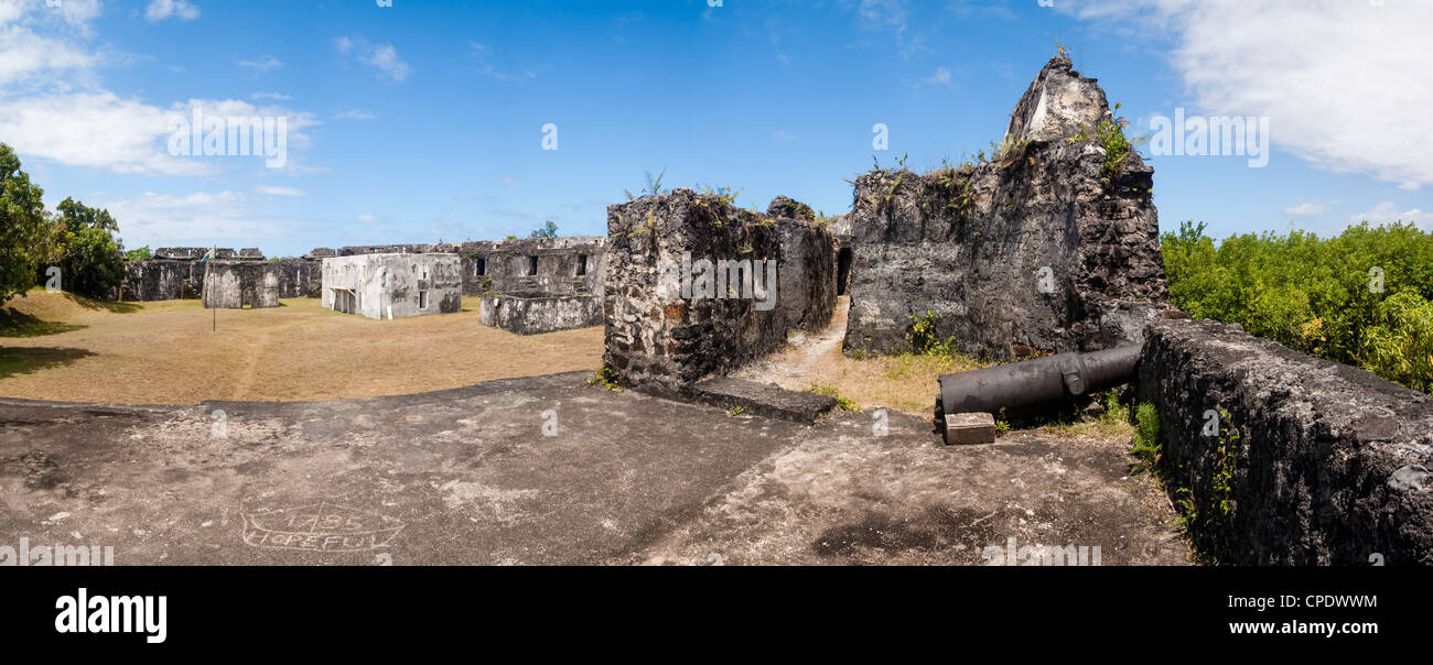 Ruinen von Manda Fort von Foulpointe, östlichen Madagaskars Stockfoto