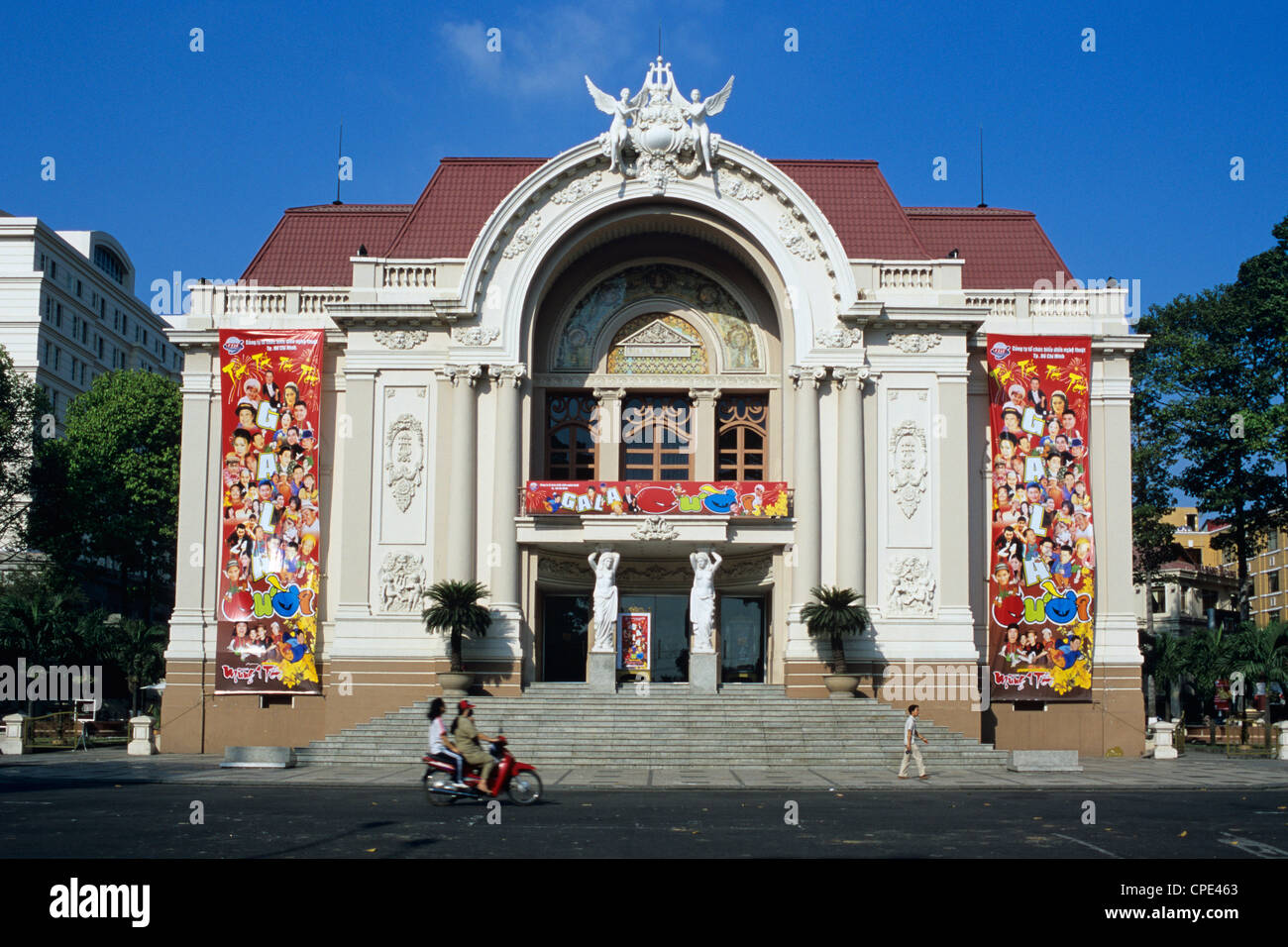 Stadttheater, französischer Kolonialarchitektur, Ho-Chi-Minh-Stadt (Saigon), Vietnam, Indochina, Südostasien, Asien Stockfoto