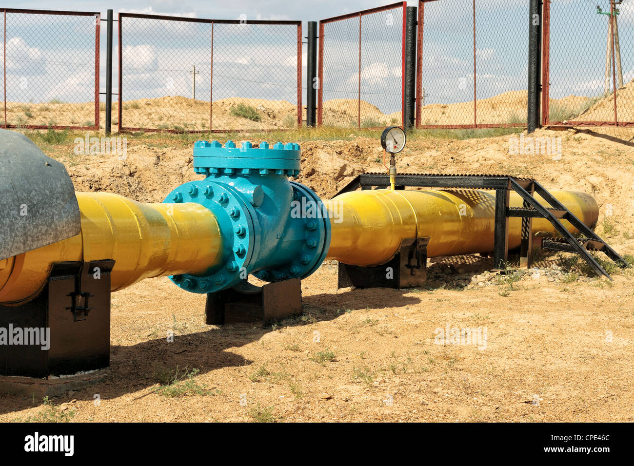 Verteilung, Energie, Fossil, Kraftstoff, Gas, Industrie, Metall, Bergbau, natürlichen, Petrochemie, Rohrleitung, Rohr, macht, Ressource, suppl Stockfoto
