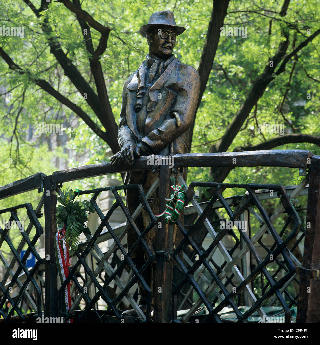 Statue von Imre Nagy, Held des europäischen Revolution, Budapest Ungarn, 1956 Stockfoto