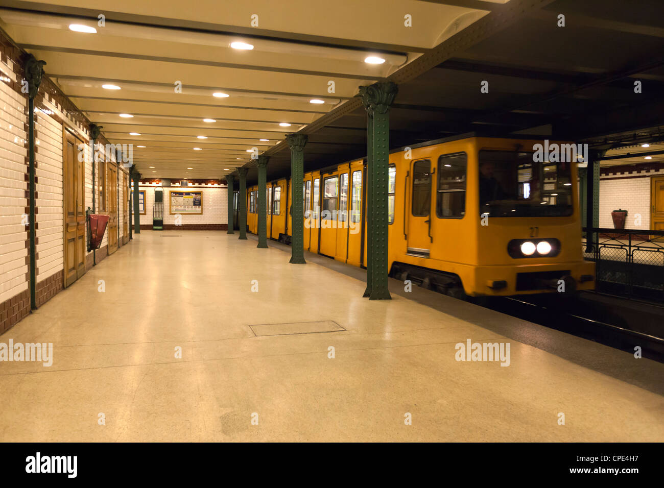 Vörösmarty Ter u-Bahnstation, Budapest, Ungarn, Europa Stockfoto