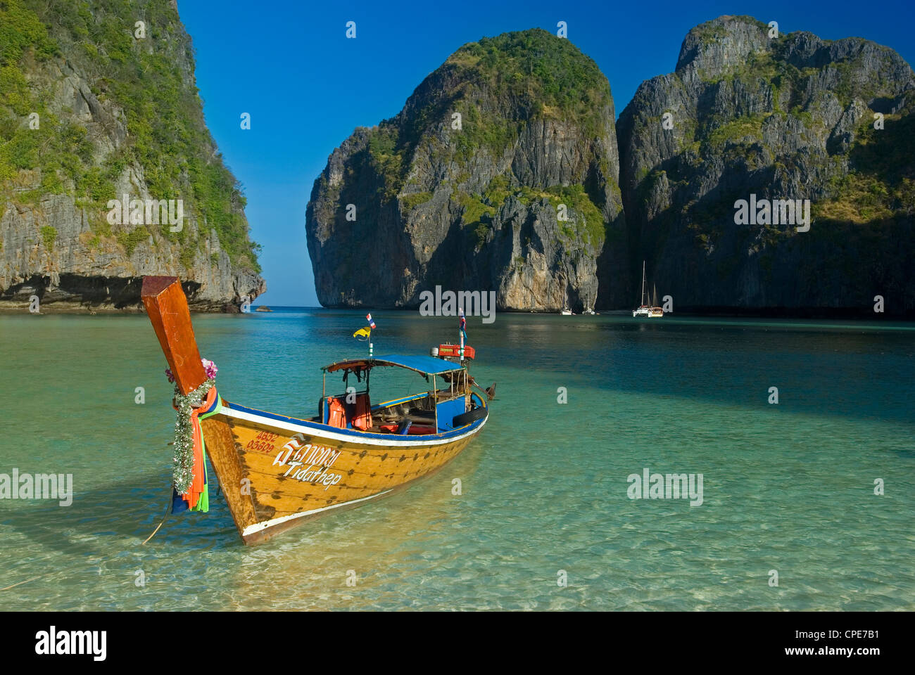 Maya Bay, Kho Phi Phi Leh, Provinz Krabi, Thailand, Südostasien, Asien Stockfoto