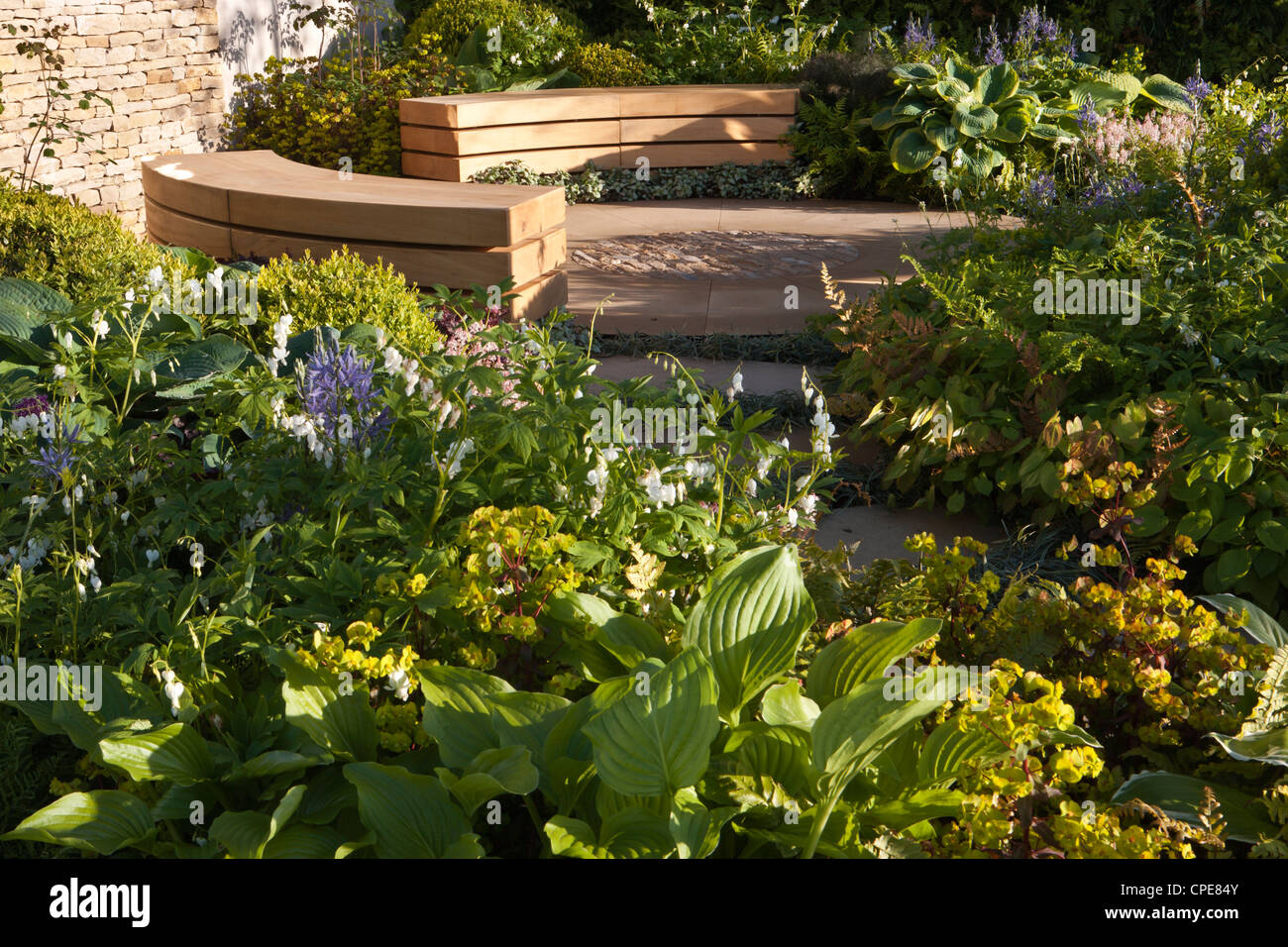 Malvern Frühling Garten Gartenarbeit Rhs show 2012 Stockfoto