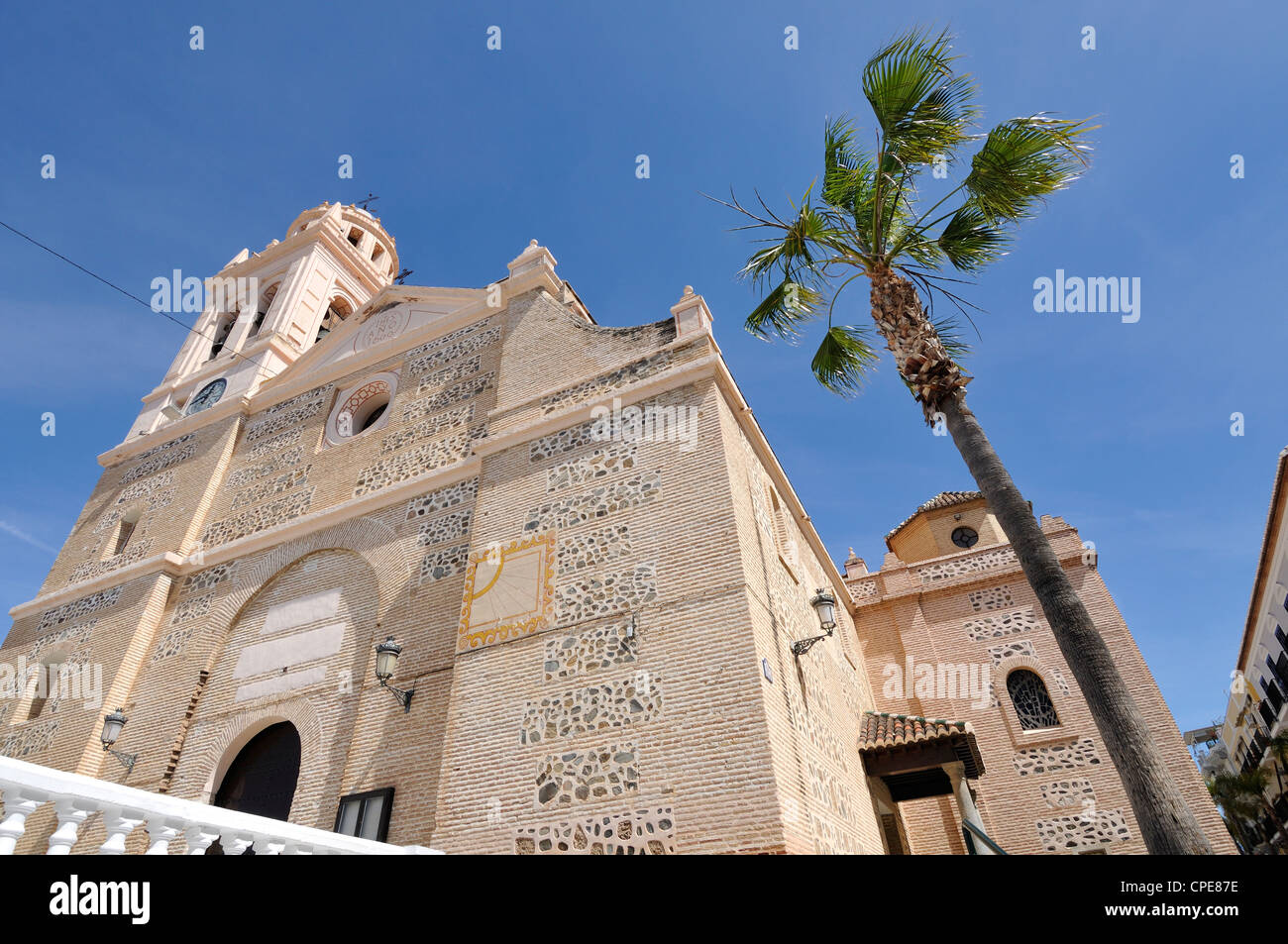 Kirche von Almunecar, Costa Tropical, Provinz Granada, Andalusien, Spanien, Europa Stockfoto