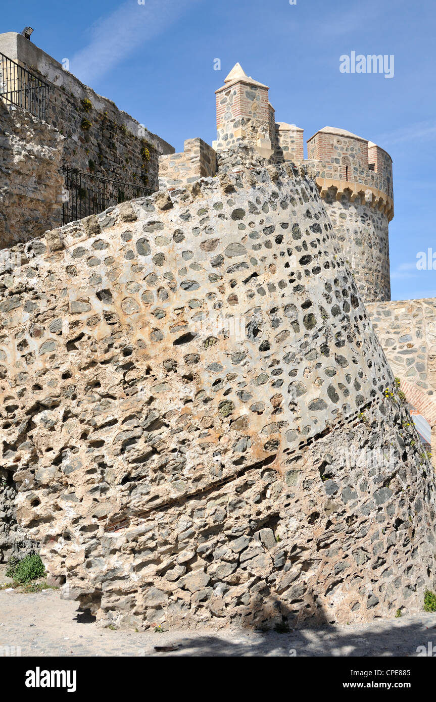 Maurische Burg, Almunecar, Costa Tropical, Provinz Granada, Andalusien, Spanien, Europa Stockfoto