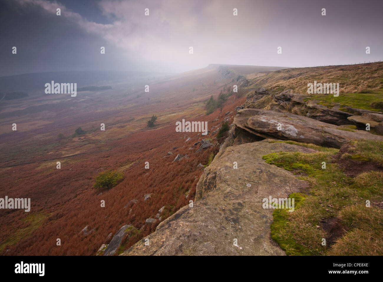 Stanage Edge, Peak District National Park, Derbyshire, England, Vereinigtes Königreich, Europa Stockfoto