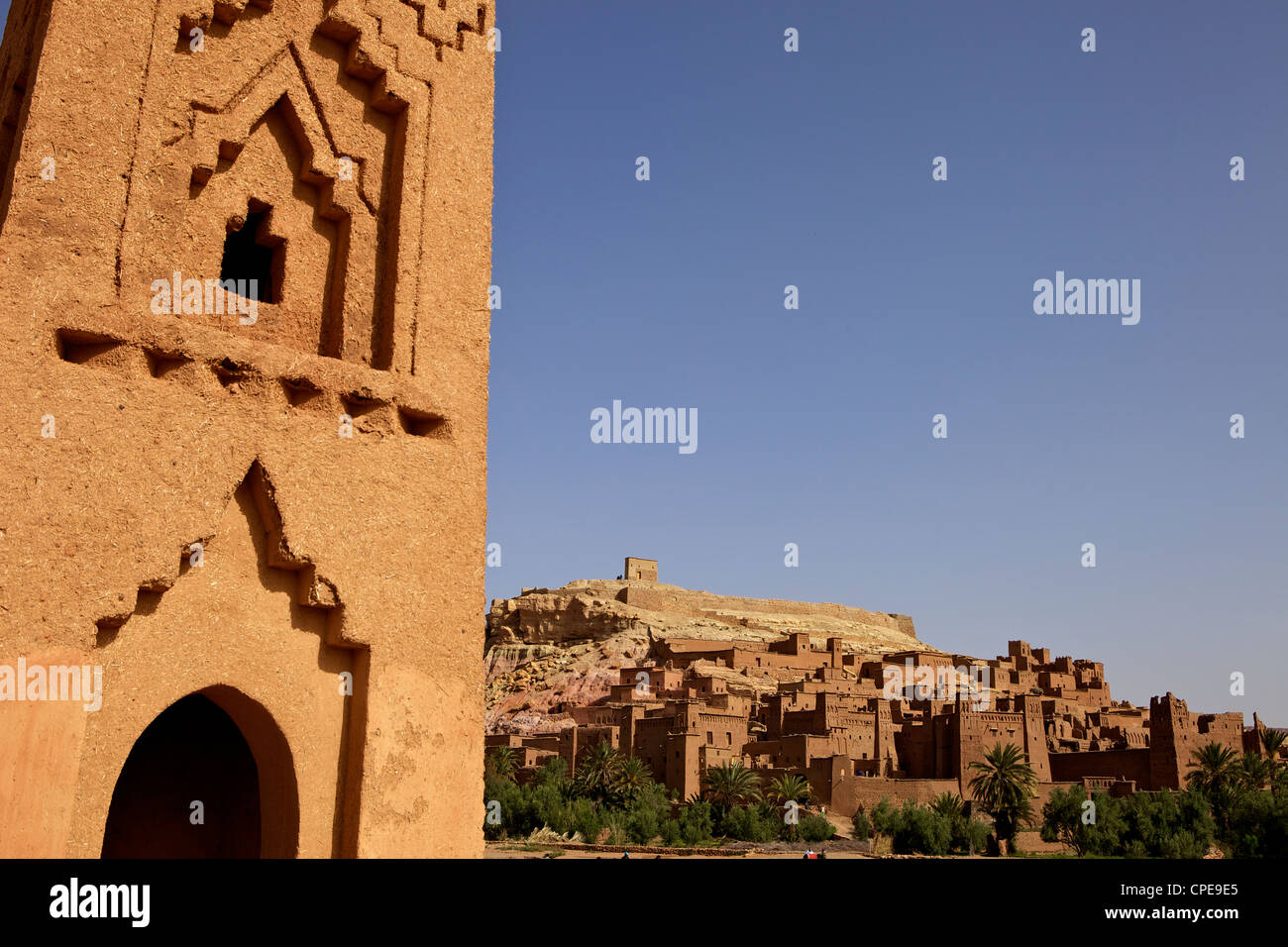 Kasbah Ait Benhaddou, UNESCO World Heritage Site, Marokko, Nordafrika, Südafrika Stockfoto