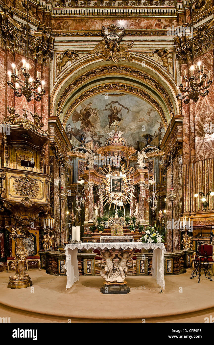 Europa Italien Piemont Turin Consolata Basilika Heiligtum Altar Stockfoto