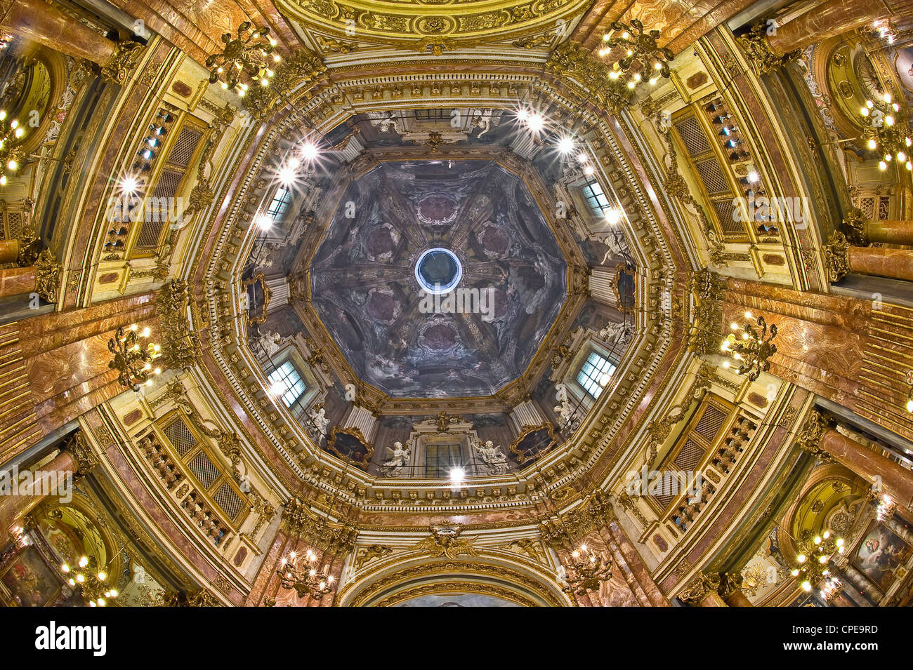 Europa Italien Piemont Turin Consolata Basilika Heiligtum der Kuppel Stockfoto