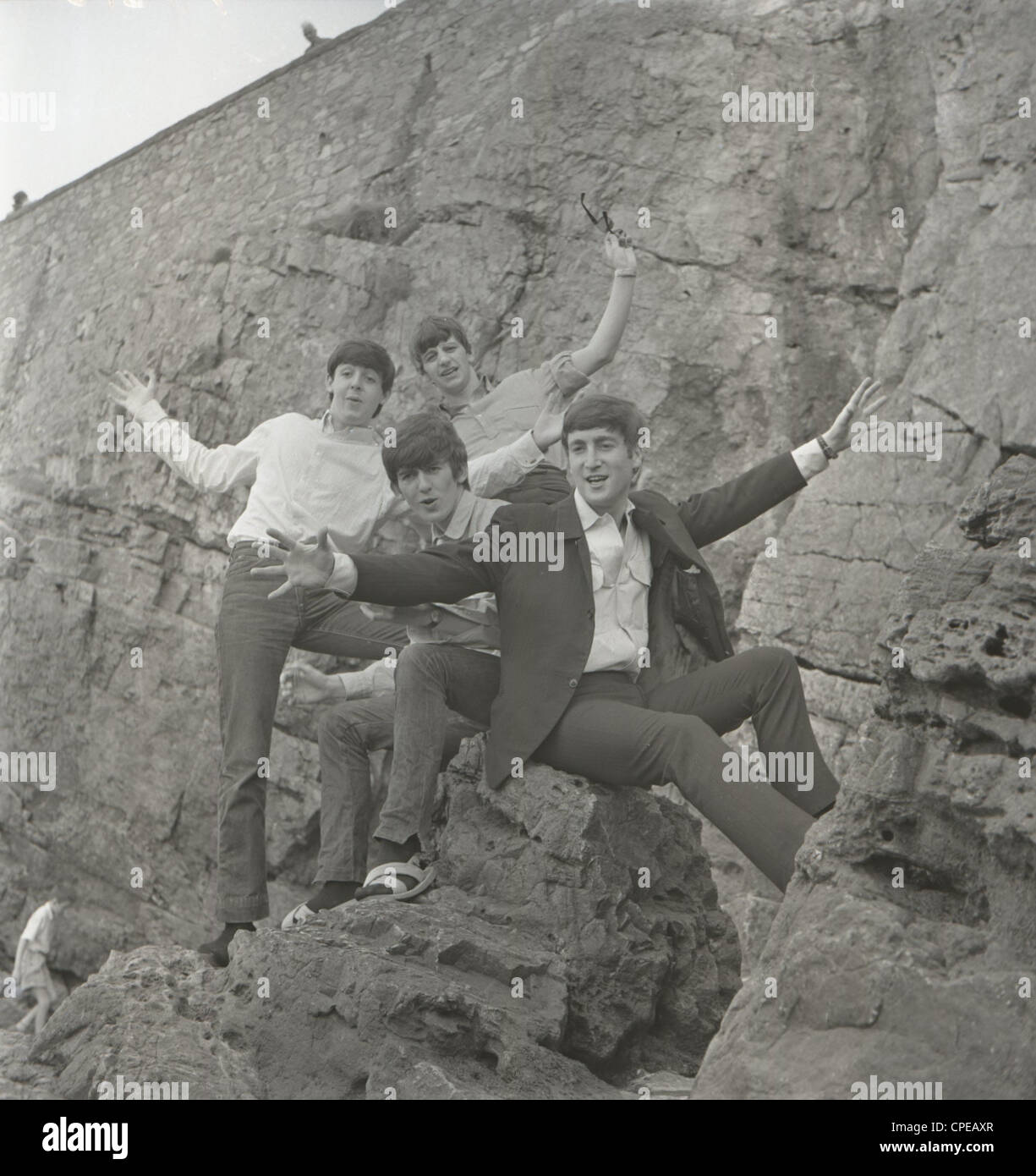 003151 - die Beatles in Weston Super Mare Juli 1963 Stockfoto