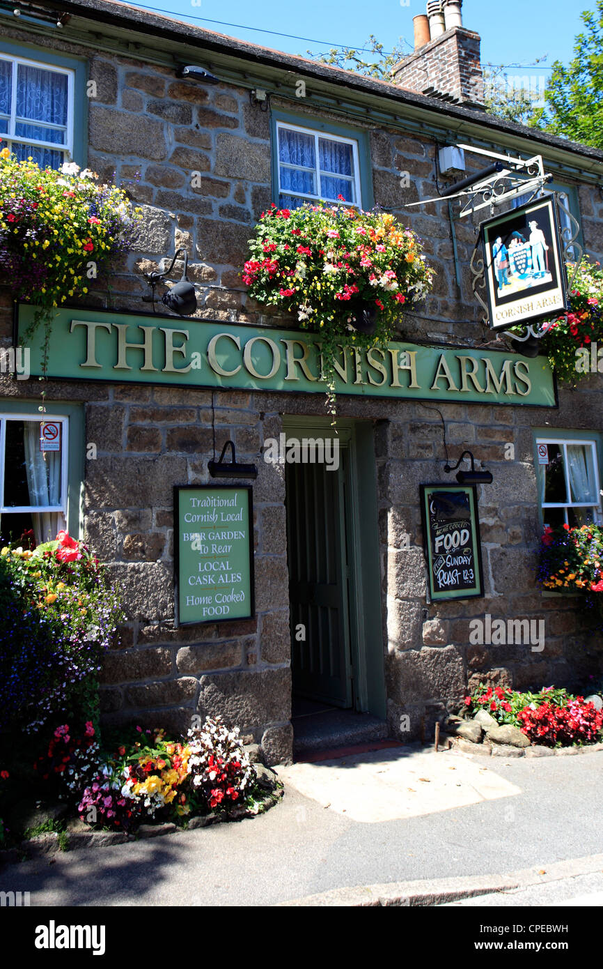 Die Cornish Public House, Stadt St. Ives, Cornwall County; England; UK Stockfoto