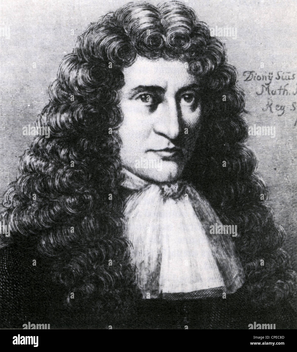 Der französische Physiker DENIS PAPIN (1647-c1712) und Erfinder des Dampf-digester Stockfoto