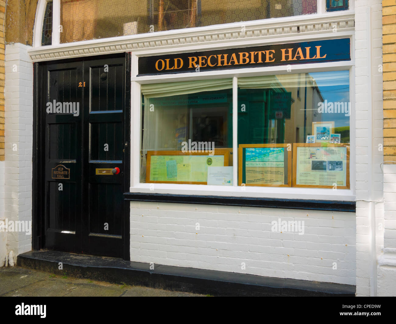 Die alte Rechabite Halle in der Market Street im Küstenort Appledore, Devon, England. Stockfoto