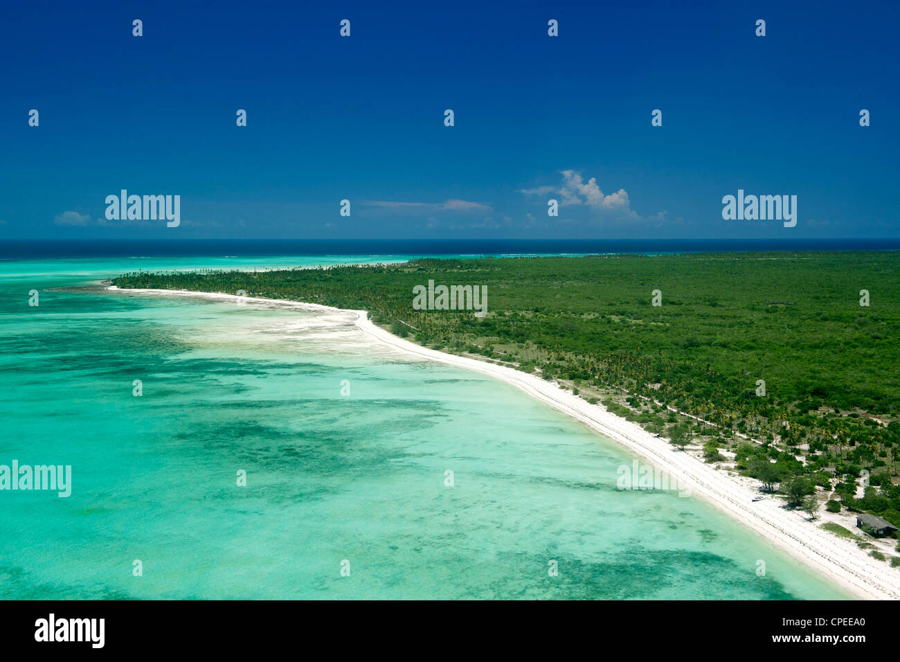 Matemo Island in der Quirimbas Archipel vor der Küste Mosambiks. Stockfoto