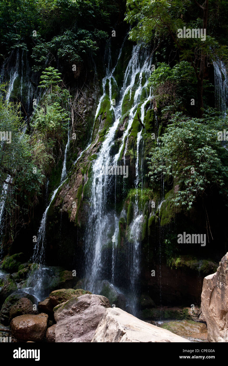 Ein Wasserfall im Nationalpark Toro Toro in Bolivien Stockfoto