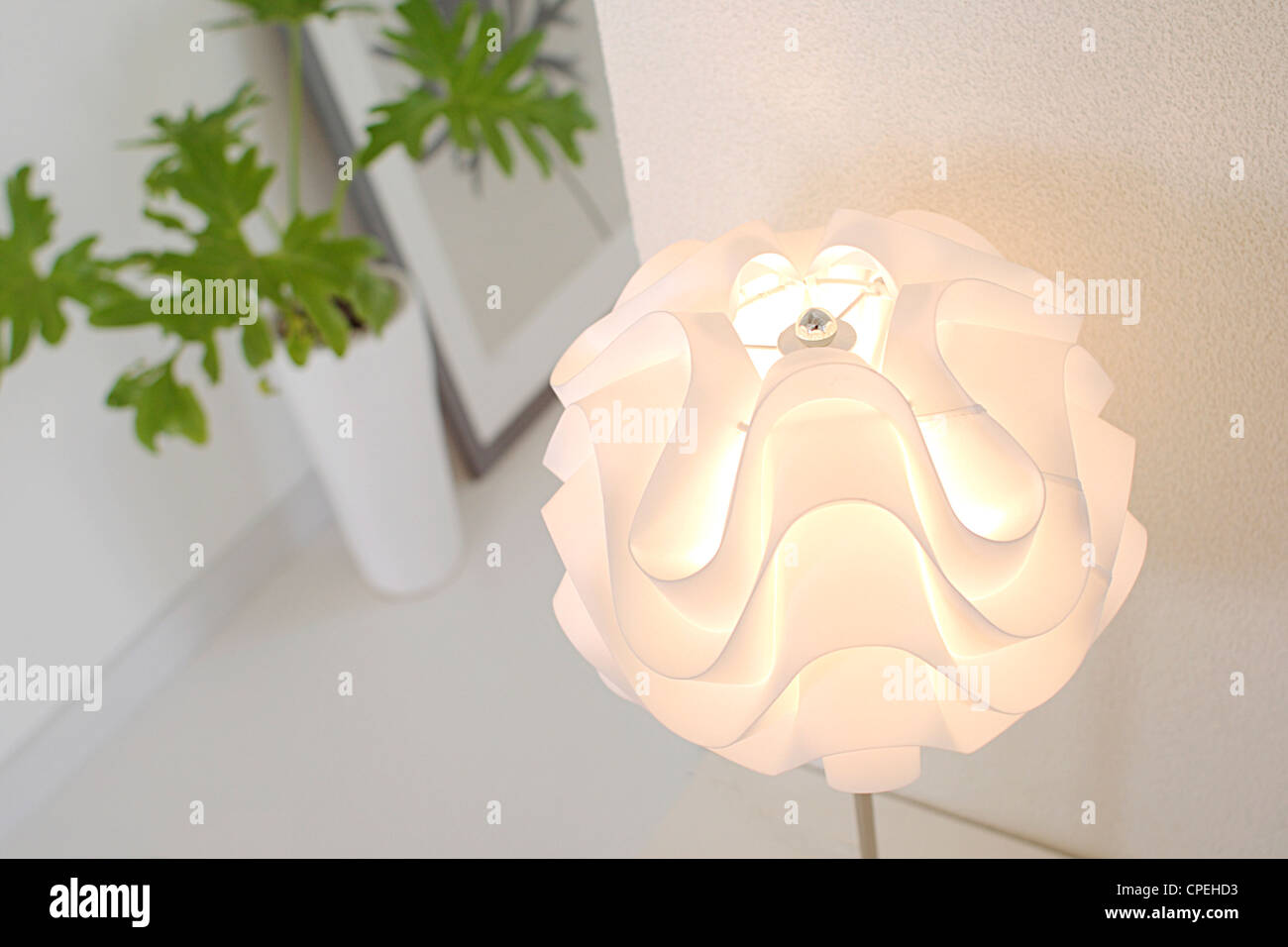 Blume geformt Lampe Stockfoto