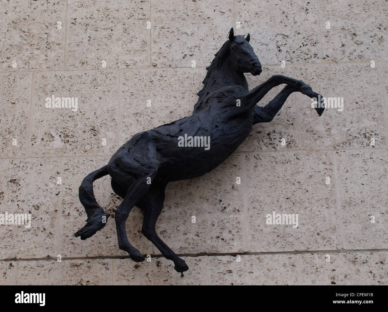 Lloyds Bank schwarze Pferd, UK Stockfoto