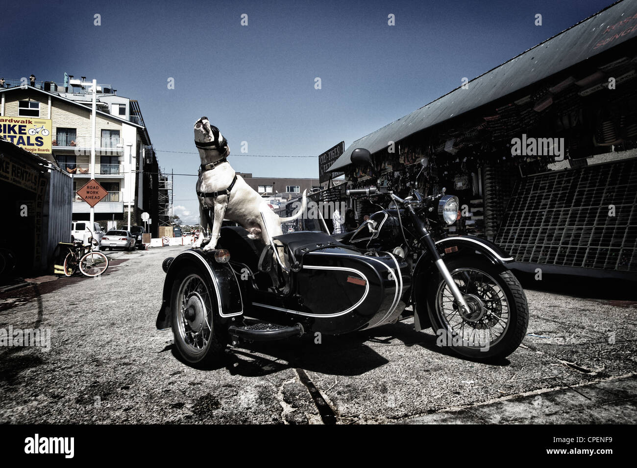 Old Motorcycle Side Car Stockfotos und bilder Kaufen Alamy