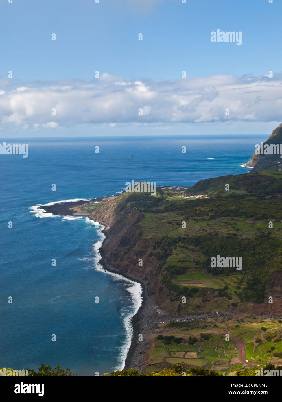Flores Insel Küste Landschaft Stockfoto