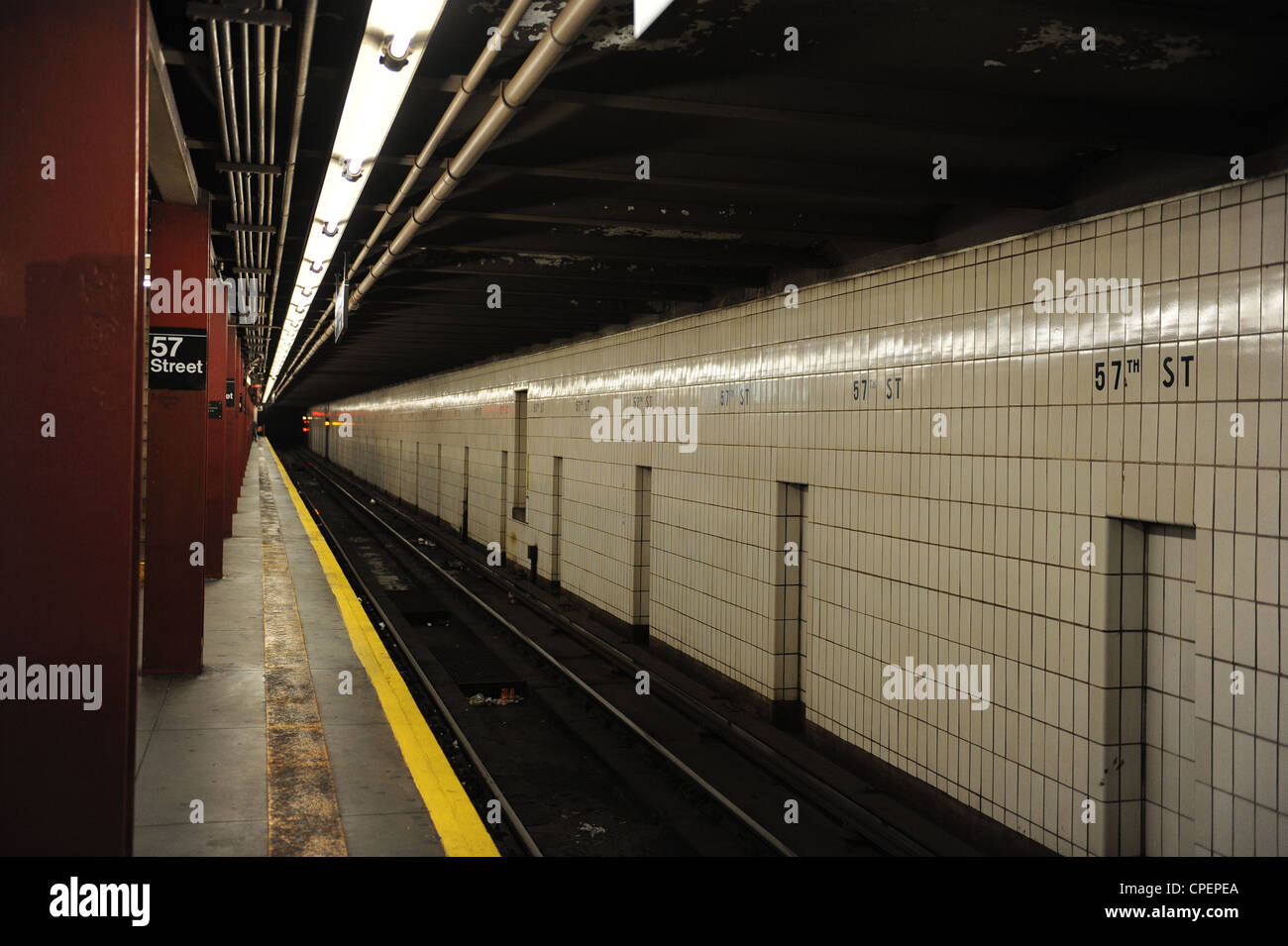 57Th Street U-Bahn Station, New York Stockfoto