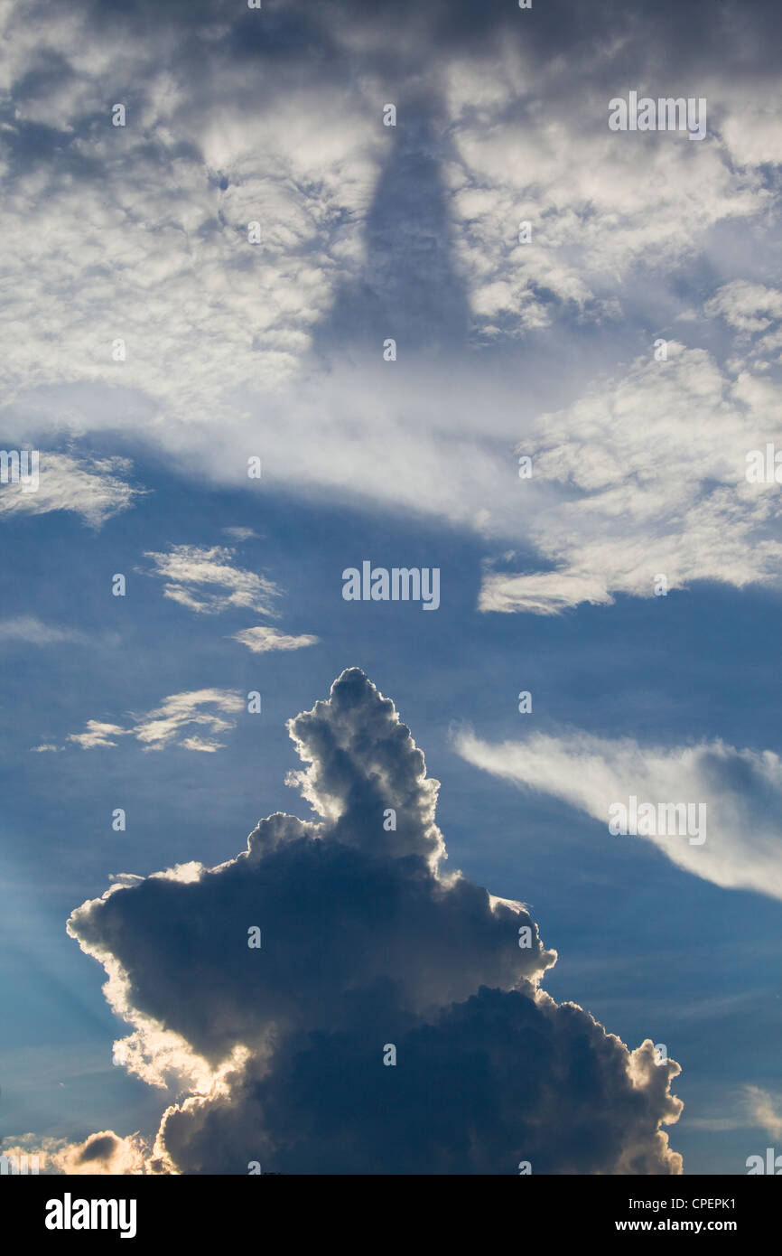 Schöne Aussicht auf Wolkengebilde Stockfoto