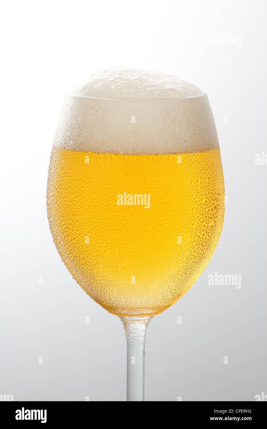 Ein Glas Bier Stockfoto