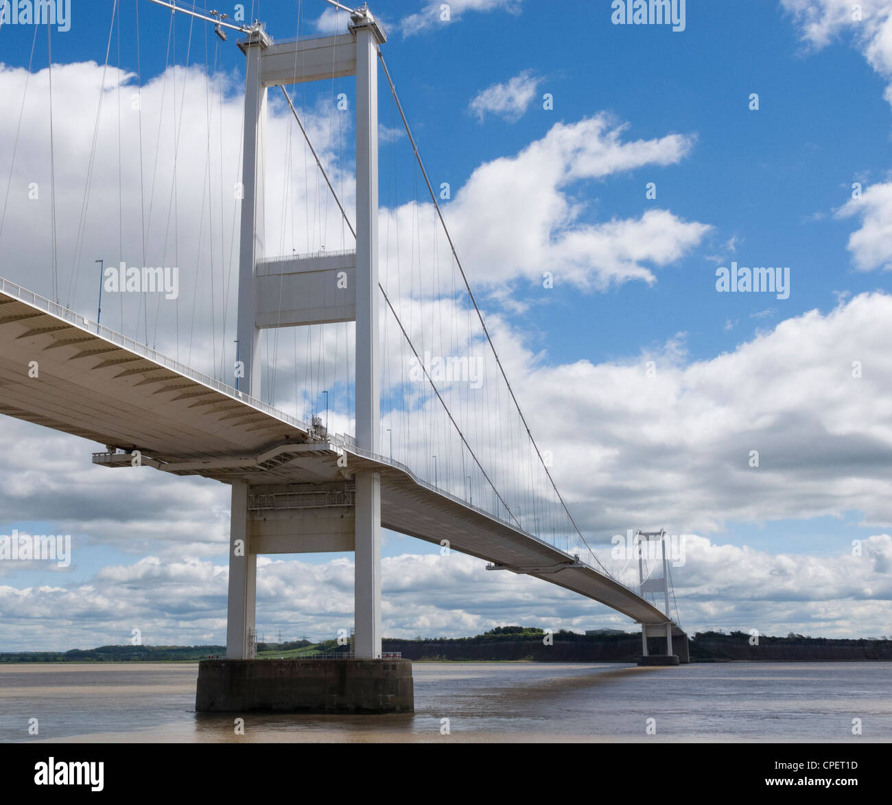 Die erste Severn-Brücke Stockfoto