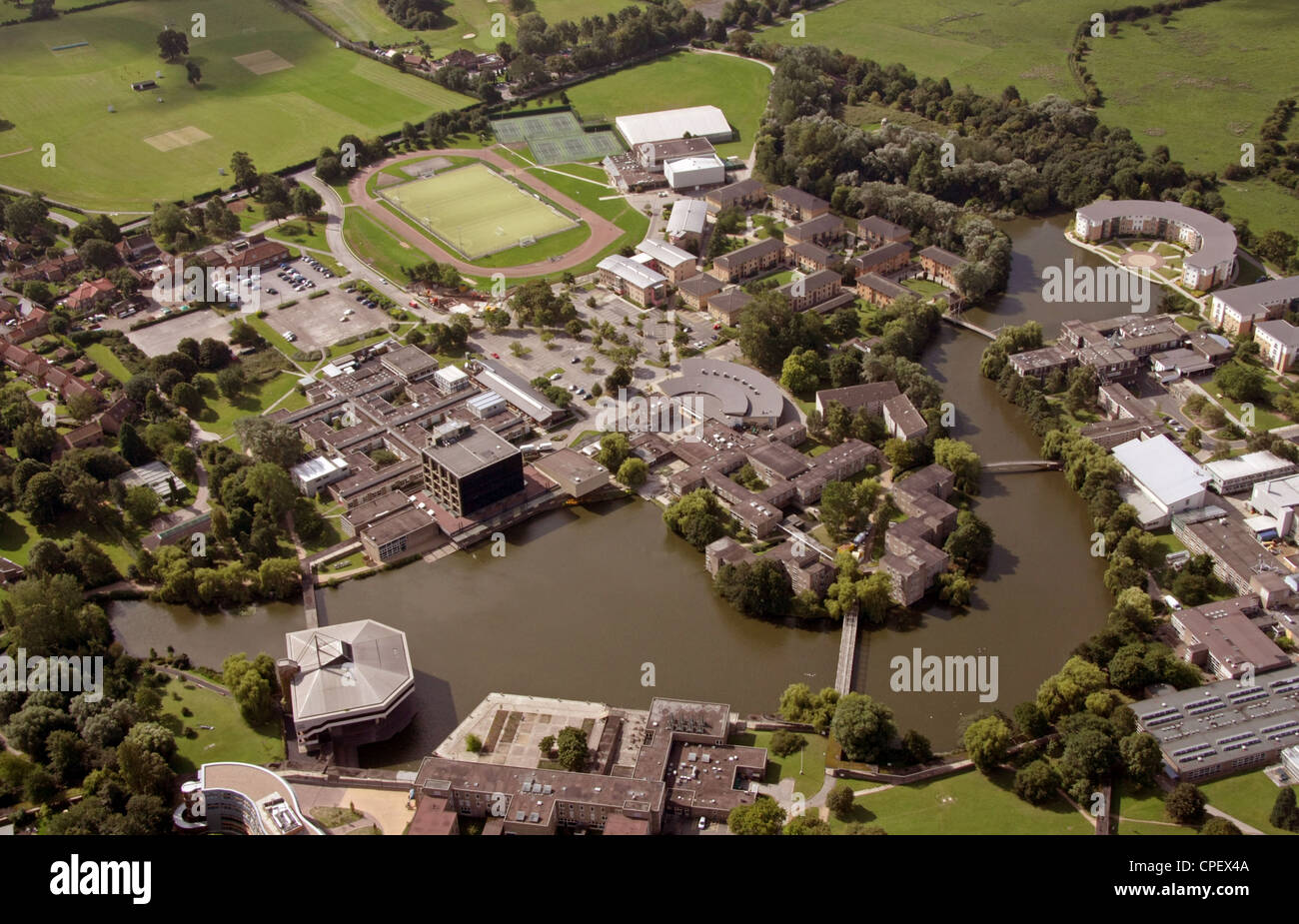 Luftaufnahme der York University Stockfoto