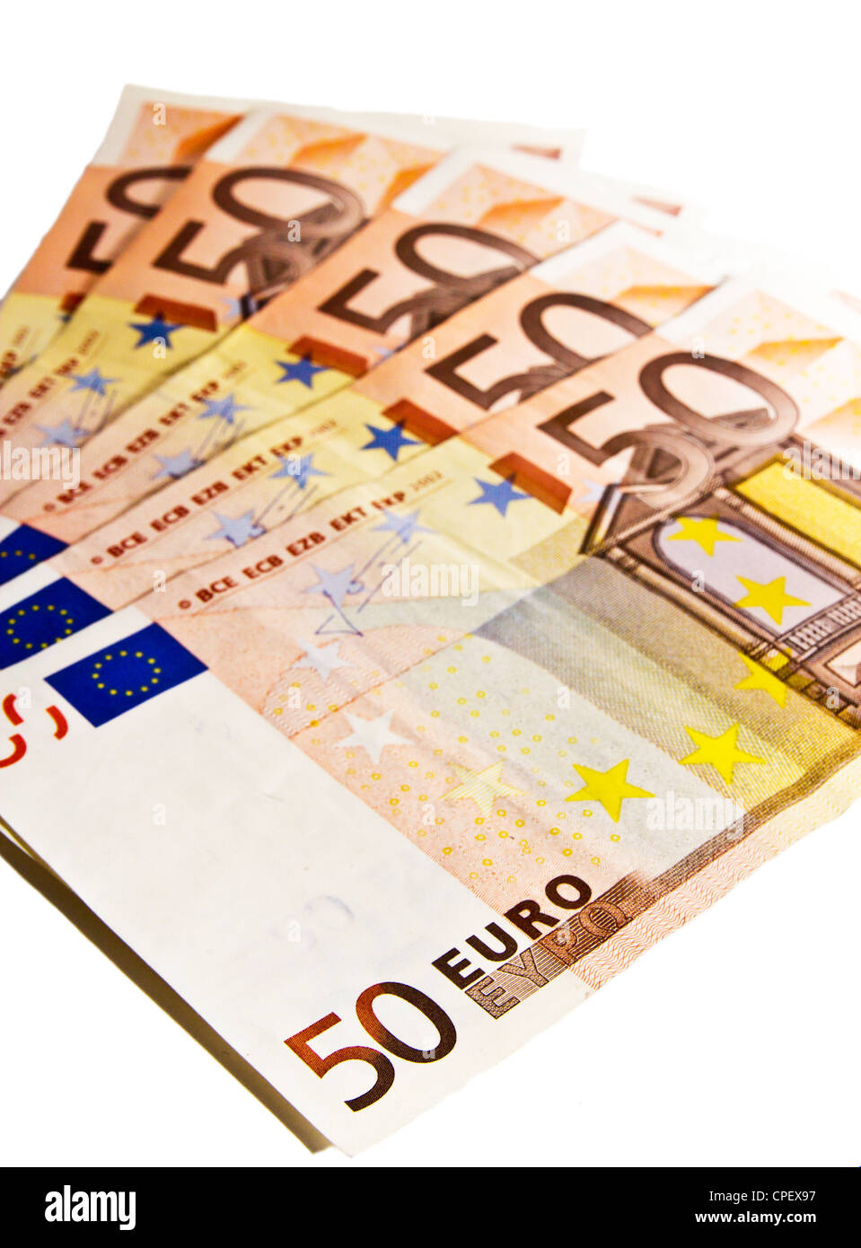 fünfzig Euro Stockfoto