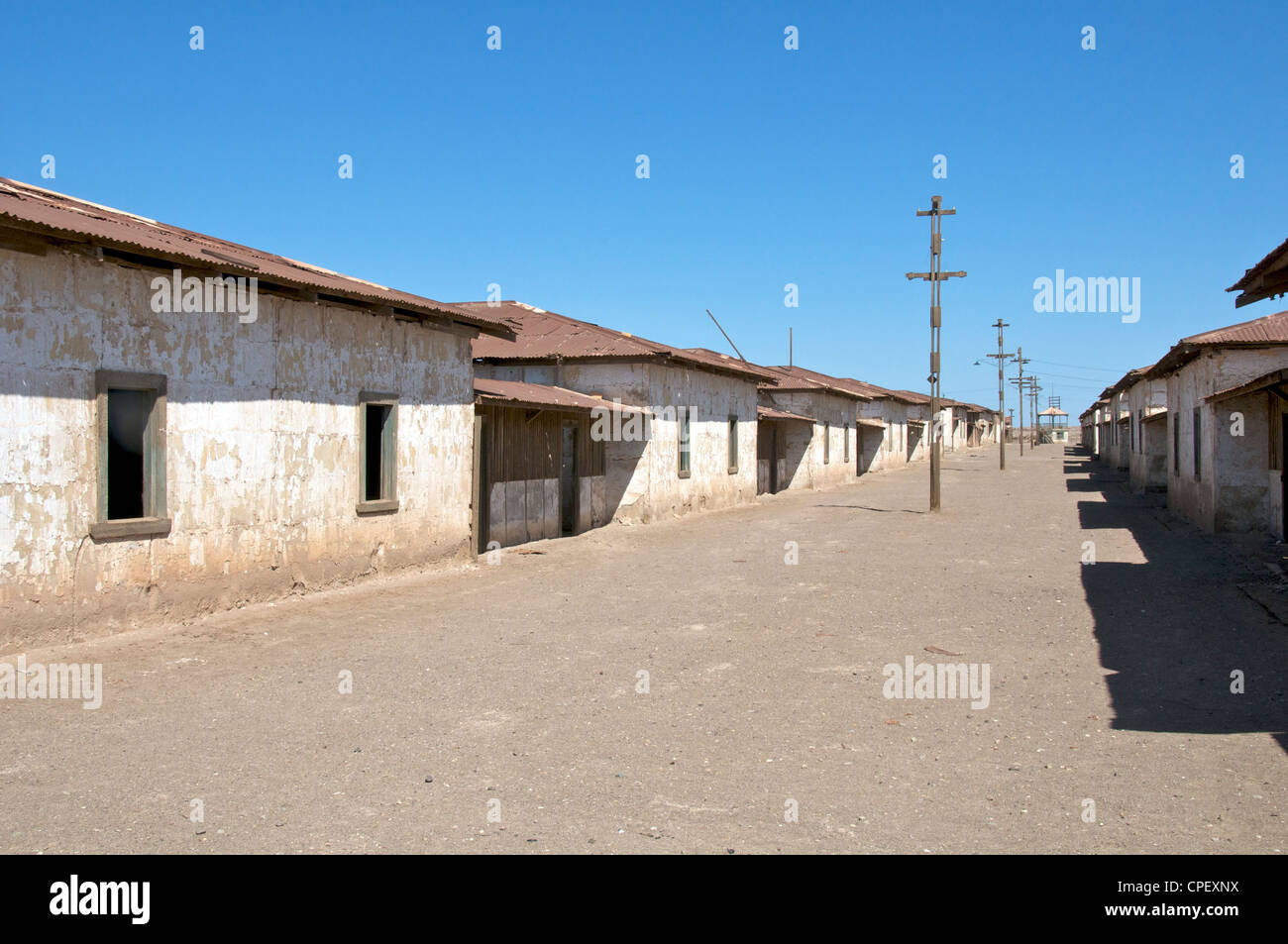 Housing Humberstone Nitrat Geisterstadt Chile Stockfoto