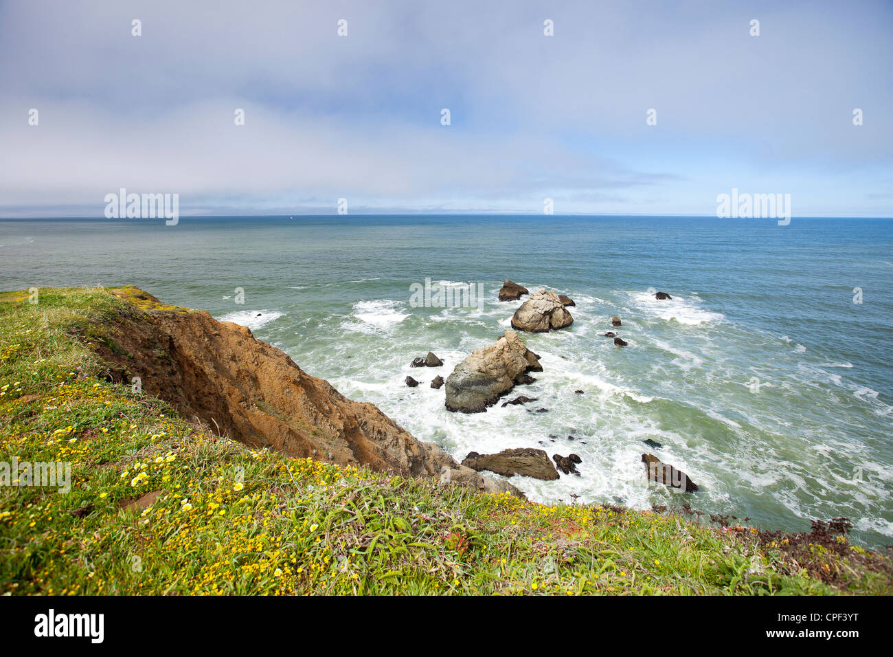 Blick auf Meer Stockfoto