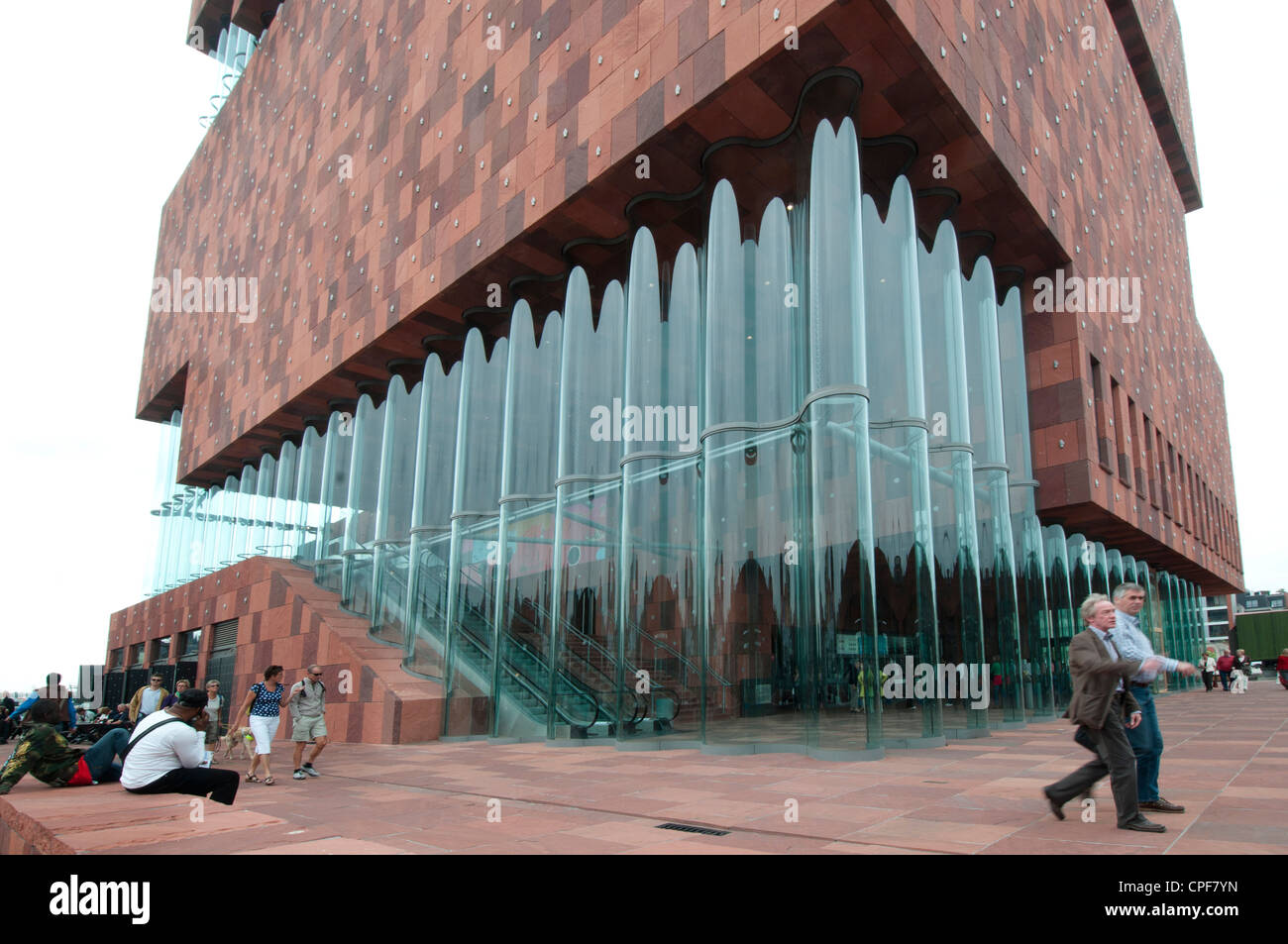 MAS, Museum Aan de Stroom, Antwerpen Stockfoto