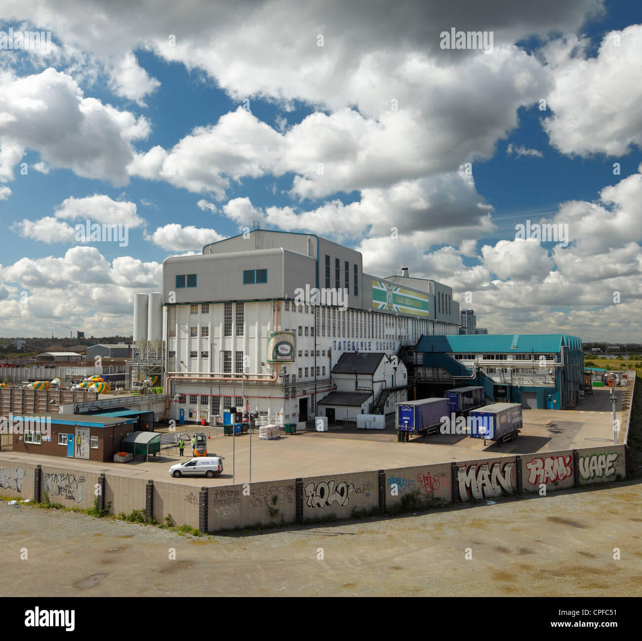 Tate and Lyle Factory, Silvertown, London. Stockfoto