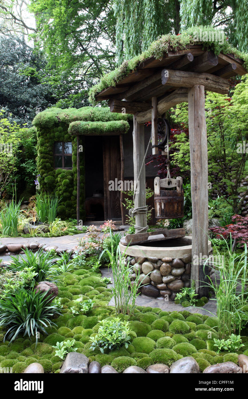 Satoyama Leben, japanische Garten von Ishihara Kazuyuki RHS Chelsea Flower Show 2012 Stockfoto
