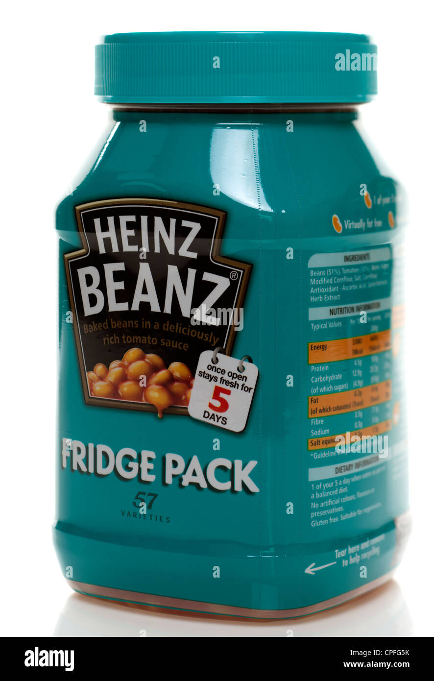 Heinz 57 Beanz Kühlschrank Pack Stockfoto