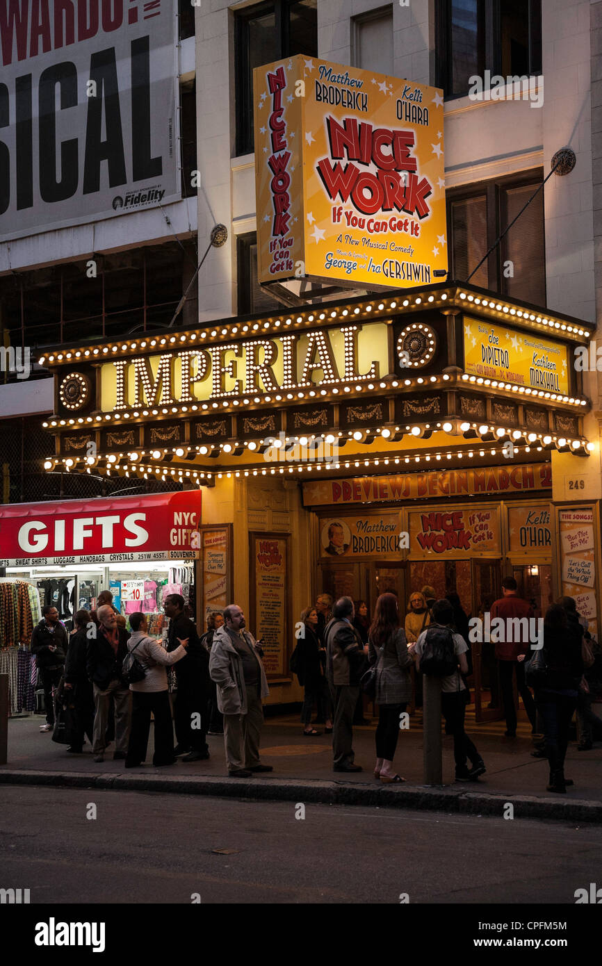 Broadway-Theater Festzelt, NYC Stockfoto