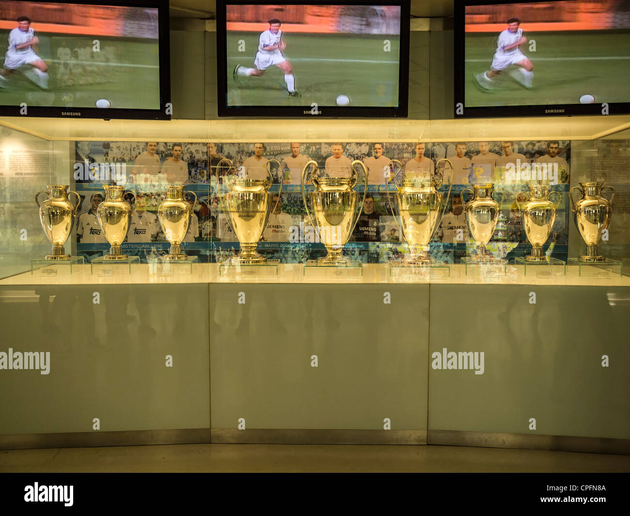 Real Madrid Museum Santiago-Bernabéu-Stadion in Madrid, Spanien Stockfoto