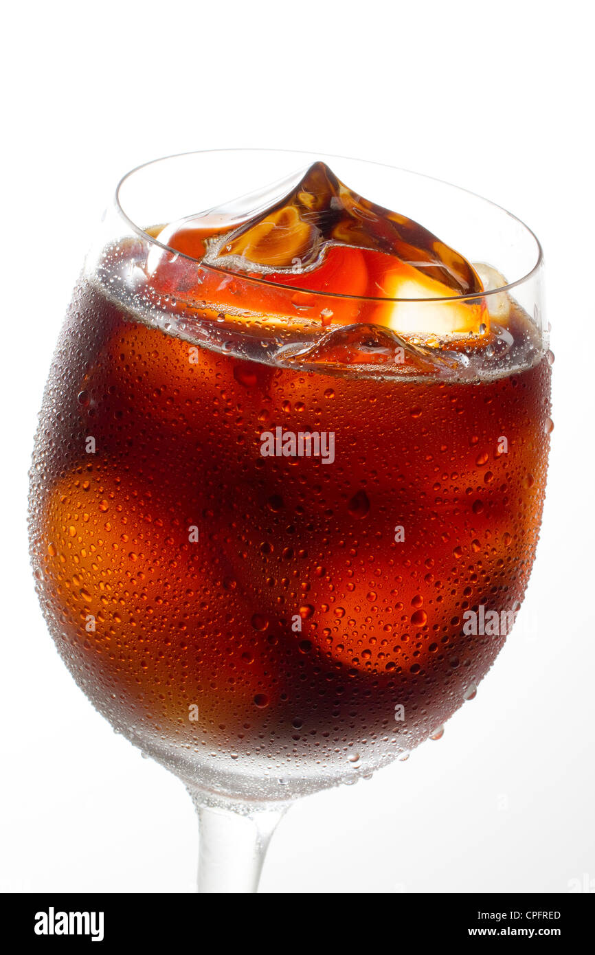 Nahaufnahme von Glas trinken Stockfoto