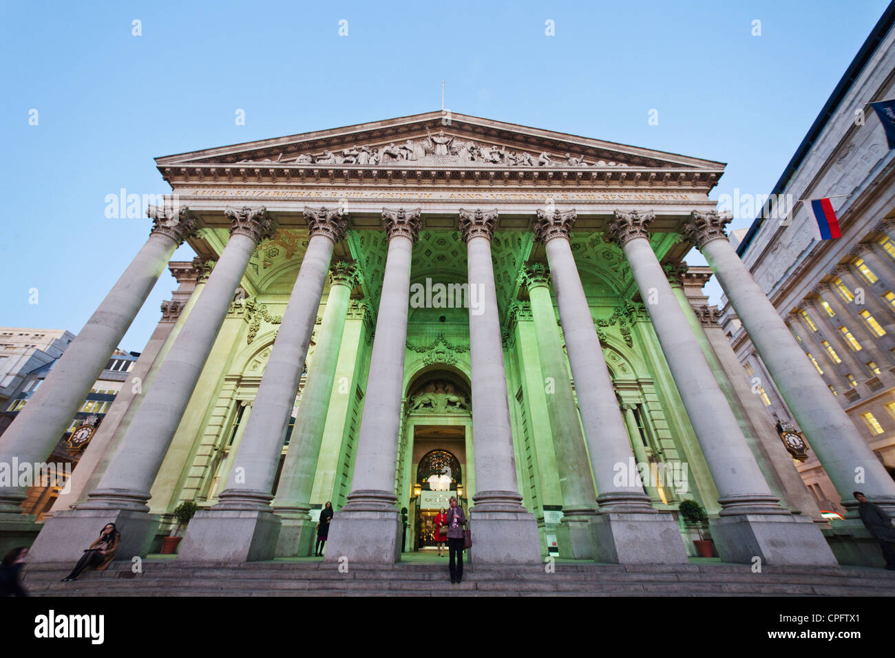 England, London, die Stadt, die Royal Exchange Stockfoto