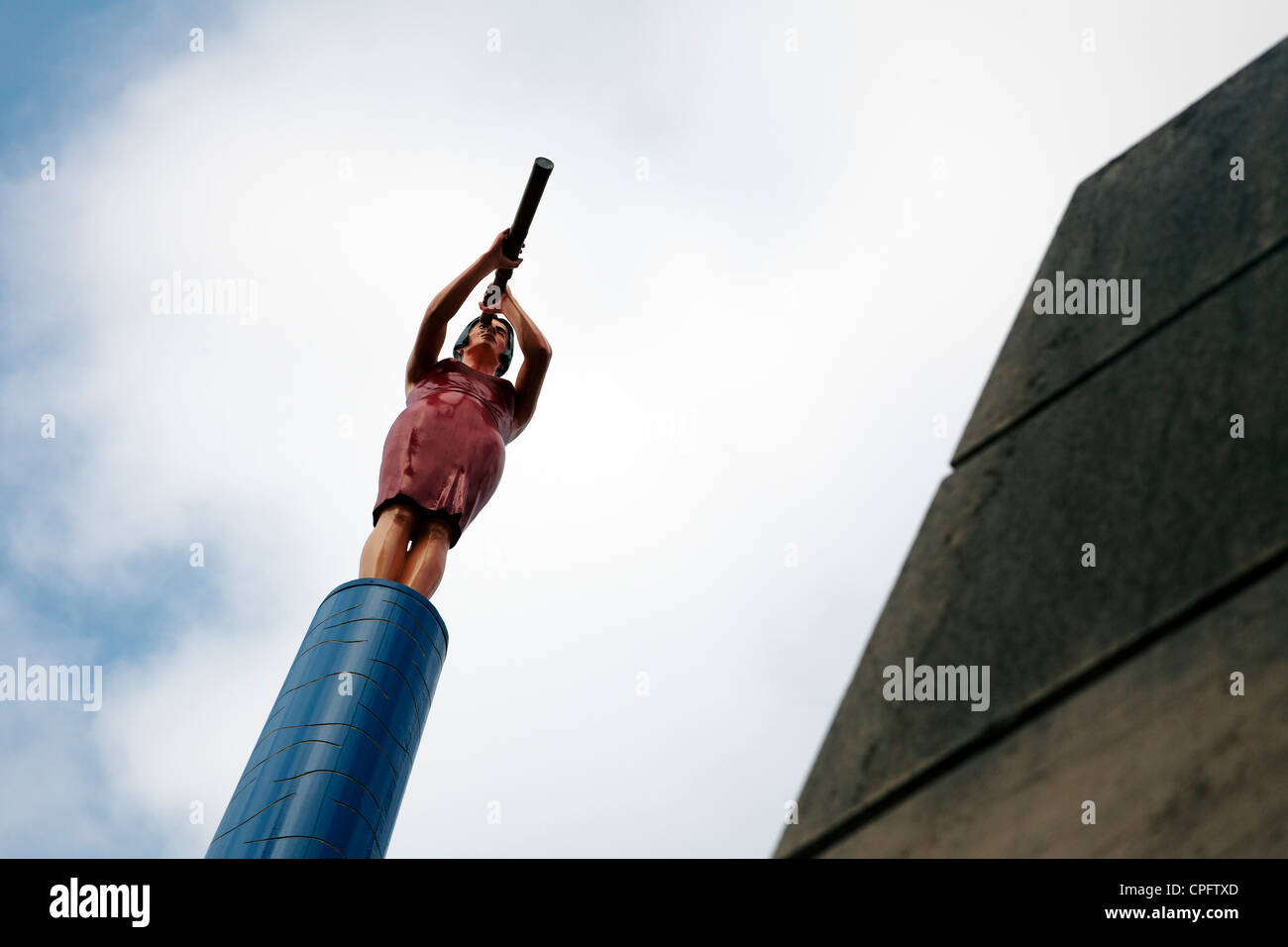 Städtische Skulptur Cantabria Santander Spanien Stockfoto