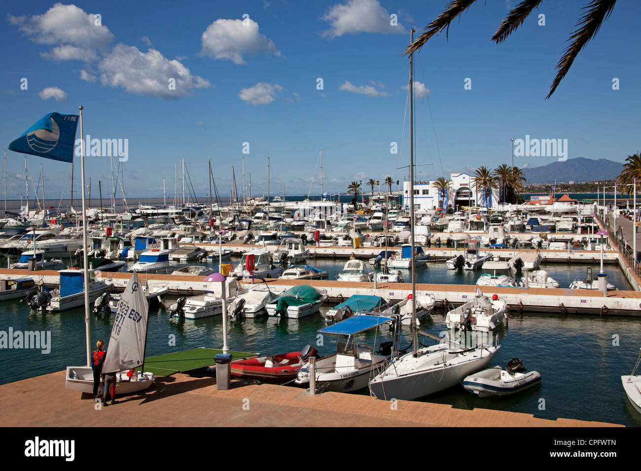 Marina Marbella Malaga Costa Del Sol Andalusien Spanien Stockfoto