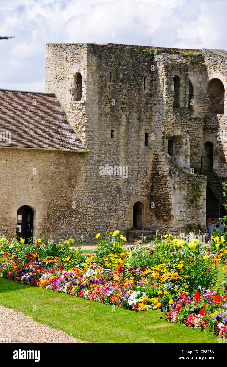 Château de Gisors ist eine Burg in der Stadt Gisors, im Département Eure, Normandie, Frankreich Stockfoto