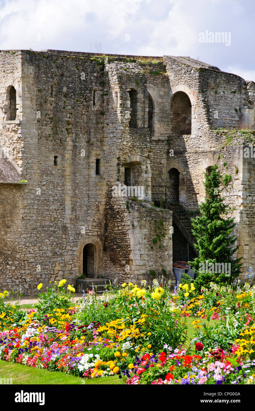 Château de Gisors ist eine Burg in der Stadt Gisors, im Département Eure, Normandie, Frankreich Stockfoto