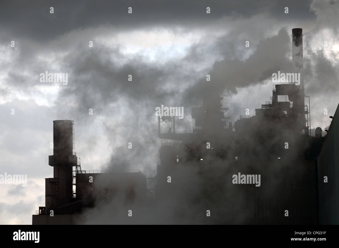 Krupp Mannesmann Stahl arbeitet Duisburg Deutschland Stockfoto