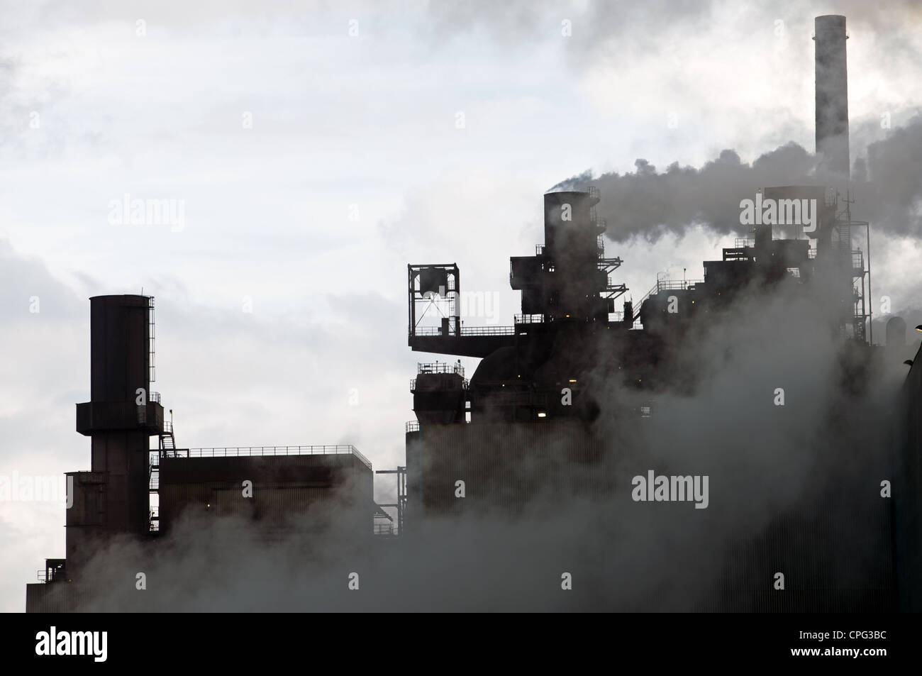 Krupp Mannesmann Stahl arbeitet Duisburg Deutschland Stockfoto