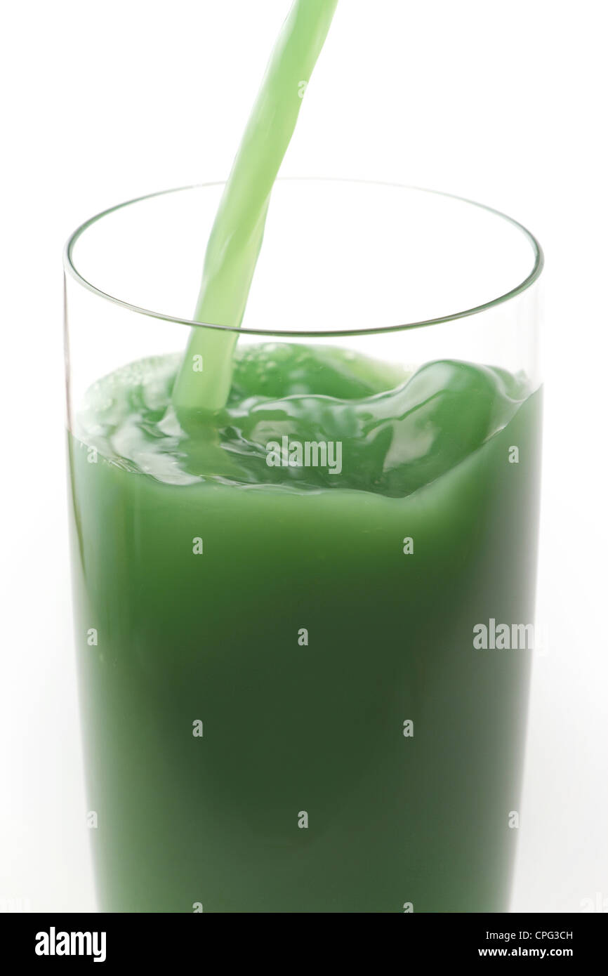 Glas Gemüsesaft Stockfoto