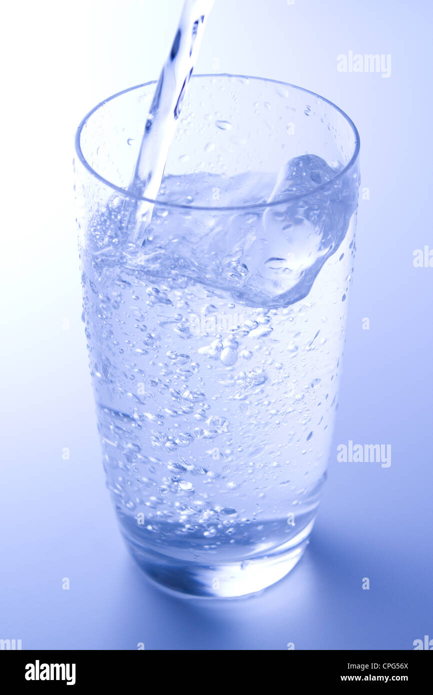 Glas Wasser Stockfoto