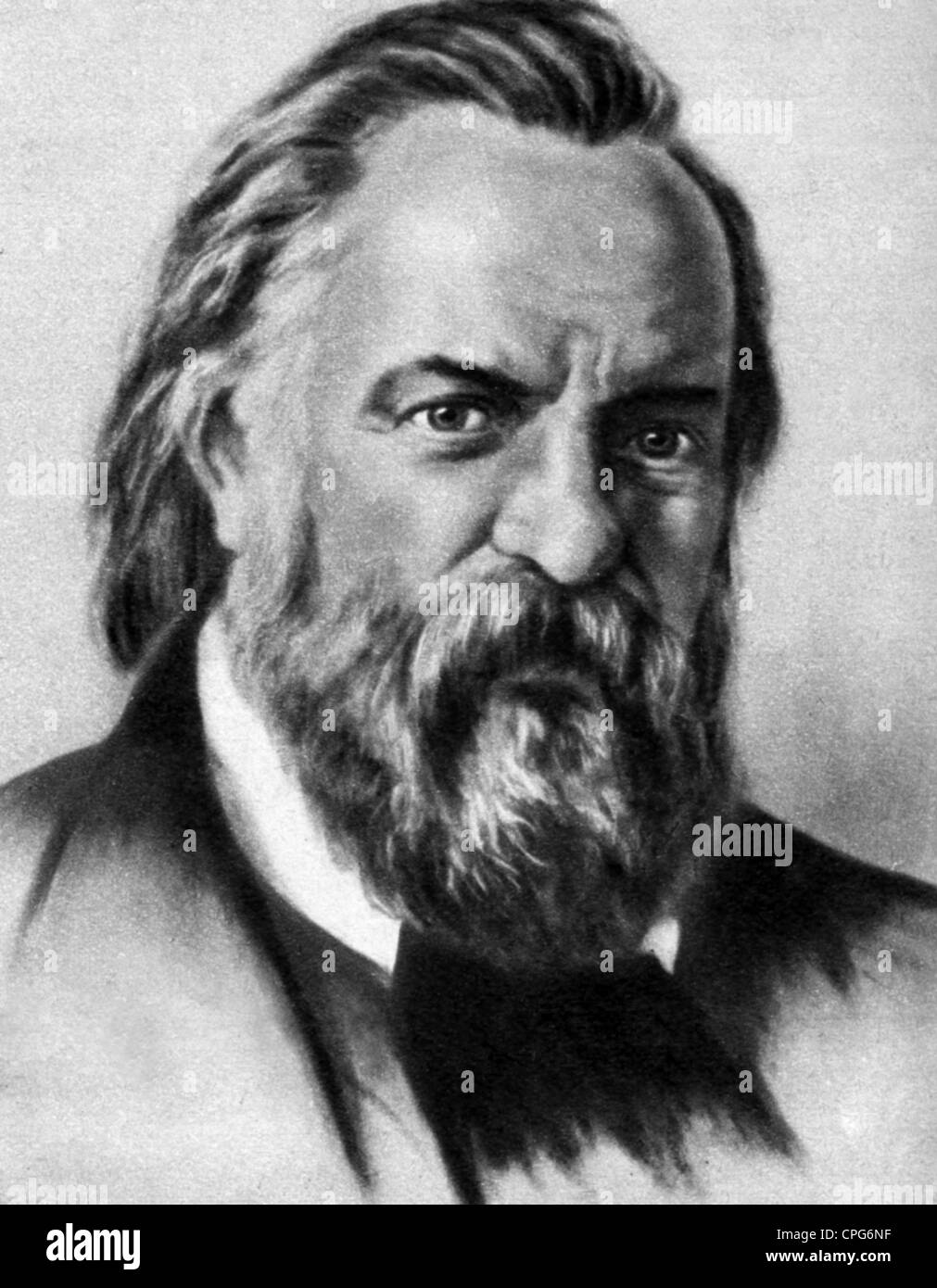 Herzen, Alexander, 6.4.1812 - 21.1.1870, russischer Autor/Schriftsteller, Revolutionär, Porträt, Zeichnung, 19. Jahrhundert, Stockfoto