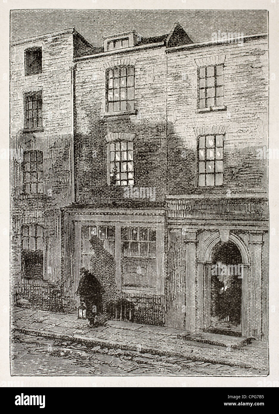 Das Haus war, dass Joseph Mallord William Turner (englische Maler, 1775-1881) in Maiden Lane, Covent Garden, London geboren wurde Stockfoto