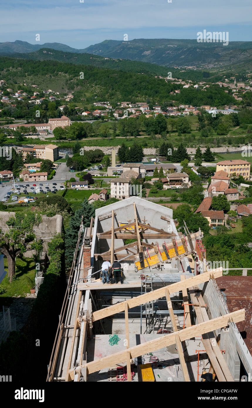 Aubenas, Ardeche, Frankreich Stockfoto